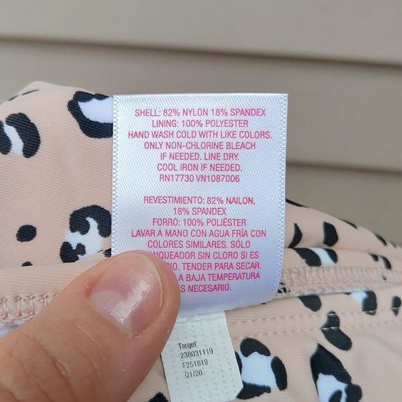 Xhilaration Animal Print Bikini Bottoms High Leg Scoop Waist NWT Leopard - Picture 9 of 10